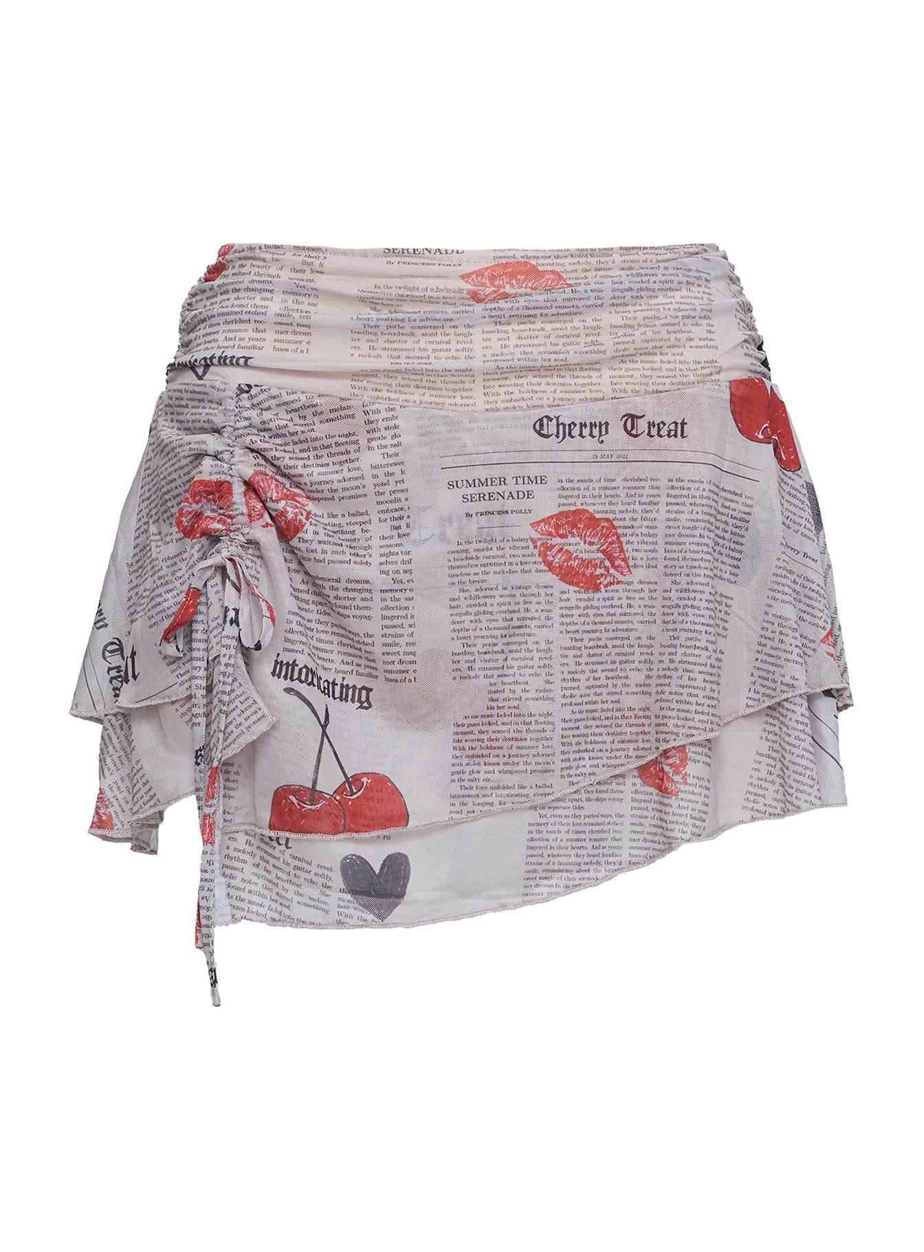 Rosee Frill Mini Skort Pink Multi - Image 5