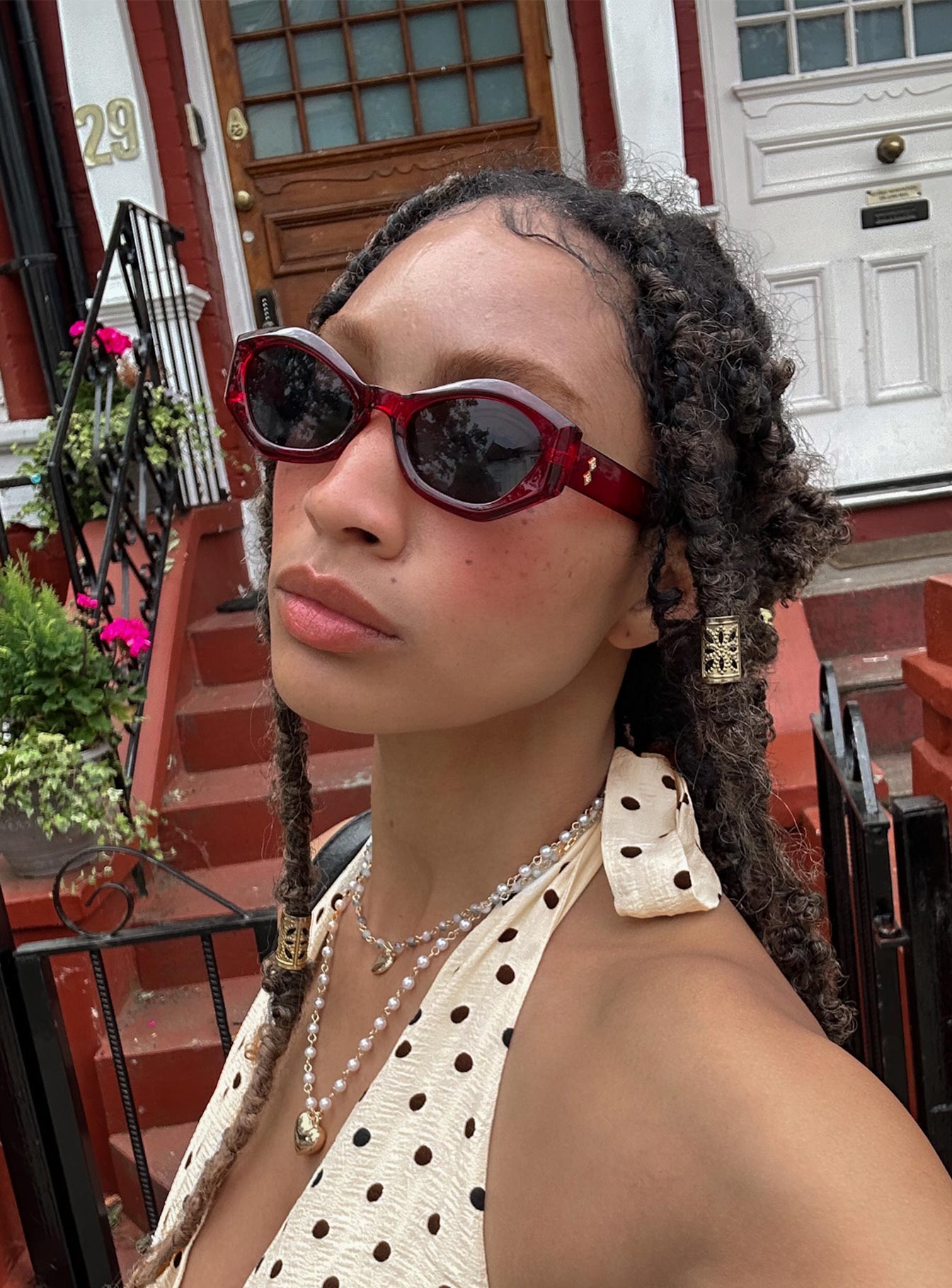 Rayden Sunglasses Red - Image 5