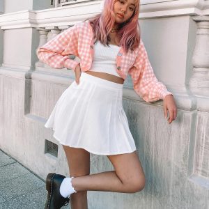 Rosalie Cropped Cardigan Pink