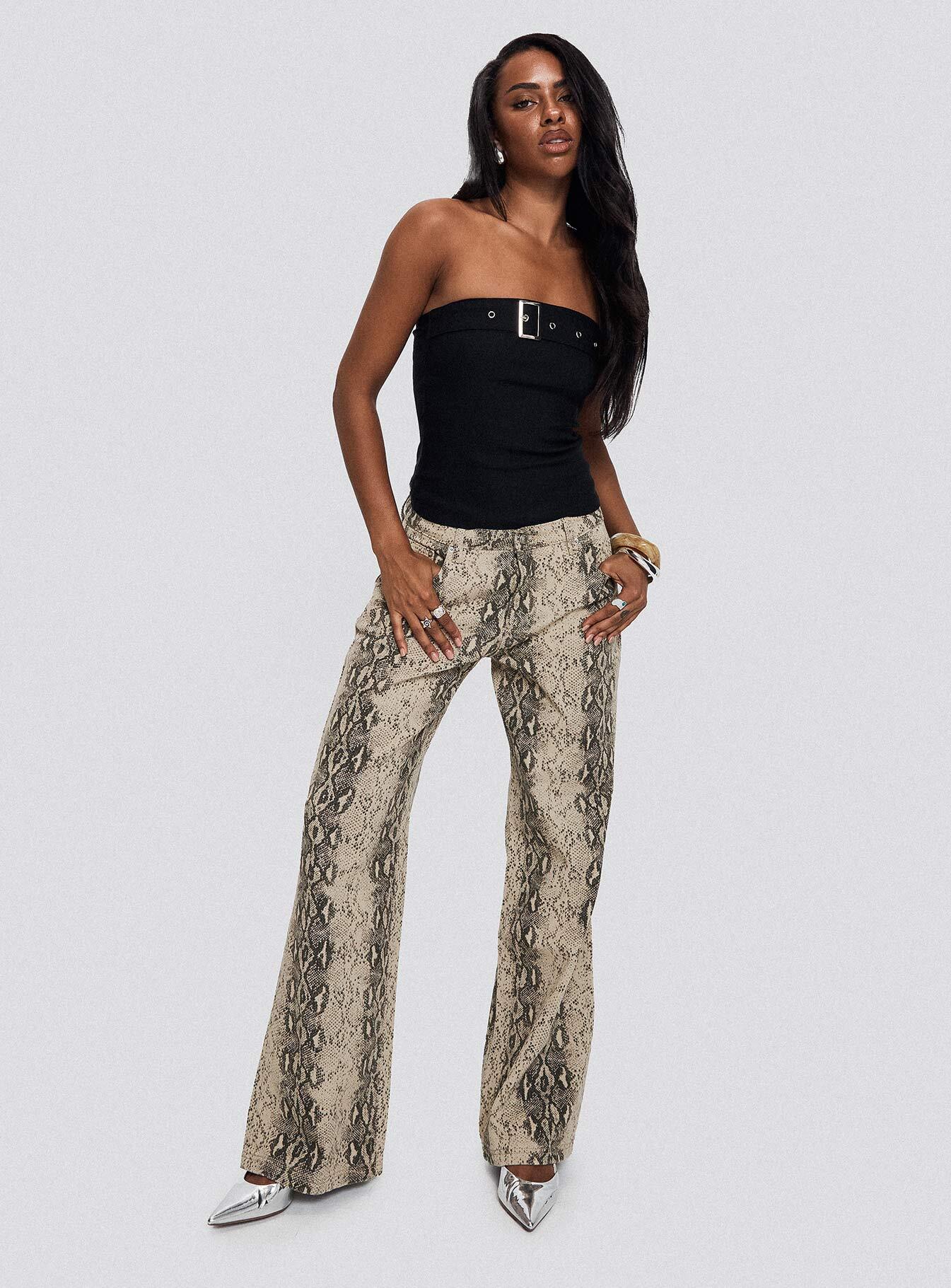 Serpentina Low Rise Straight Leg Jeans Snake - Image 8
