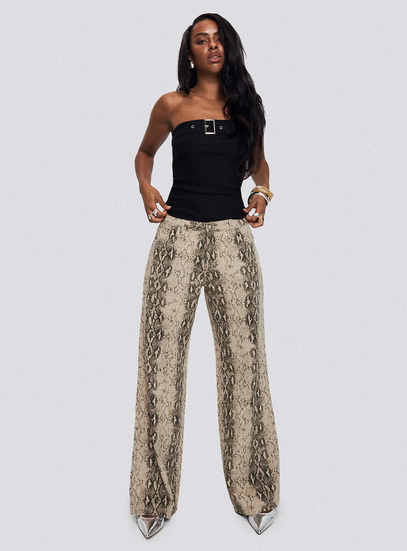 Serpentina Low Rise Straight Leg Jeans Snake - Image 10