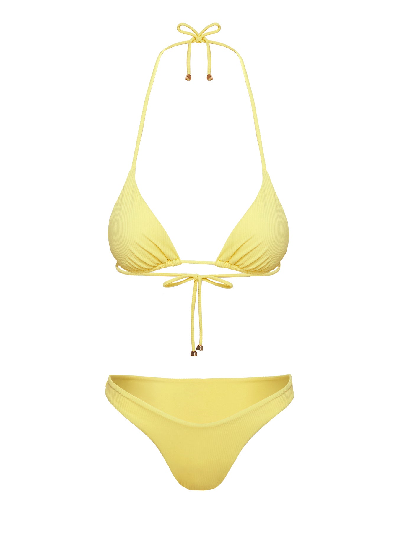 Clifftop High Cut Bikini Bottoms Yellow - Image 5