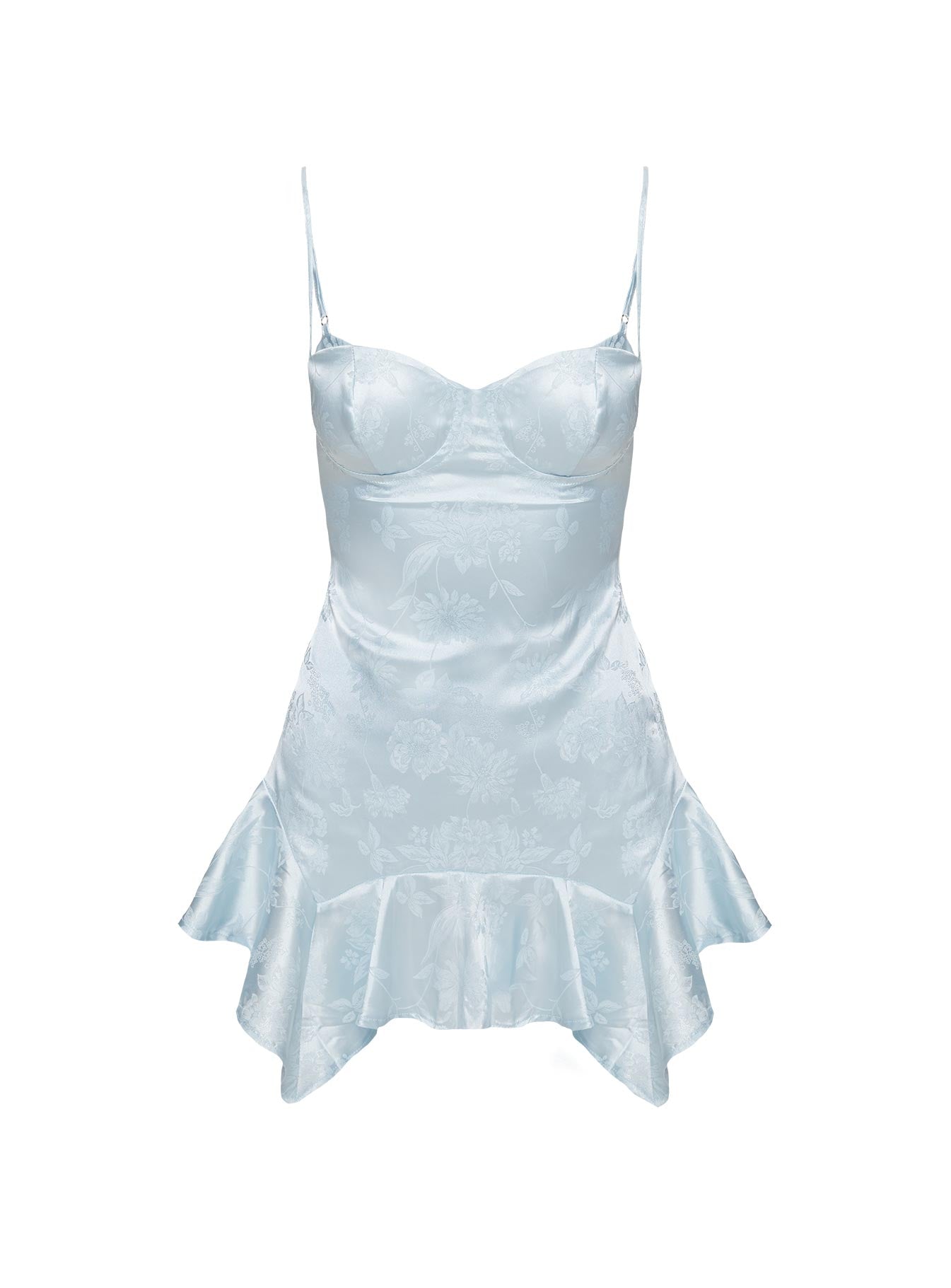 Secret Admirer Mini Dress Blue Curve - Image 5