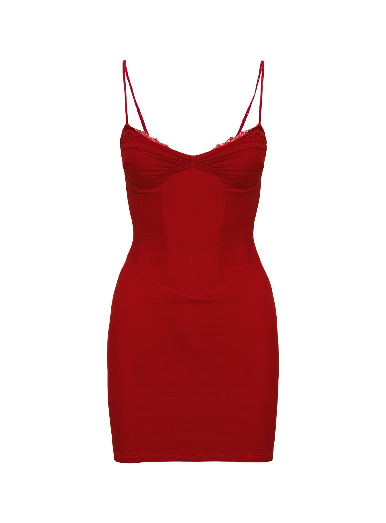 Setsuko Mini Dress Red - Image 8