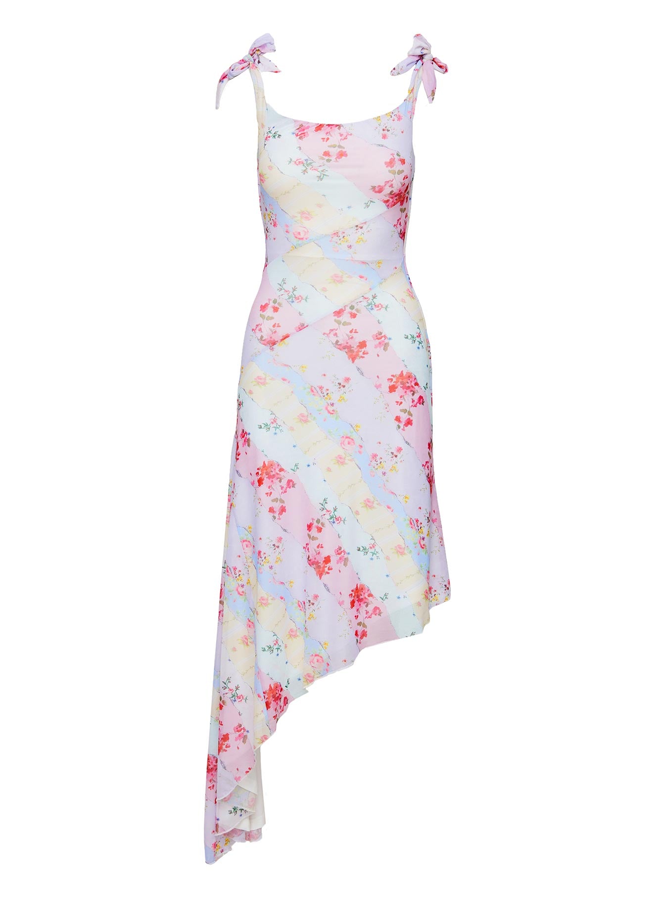 Smitten Asymmetric Maxi Dress Multi Curve - Image 5