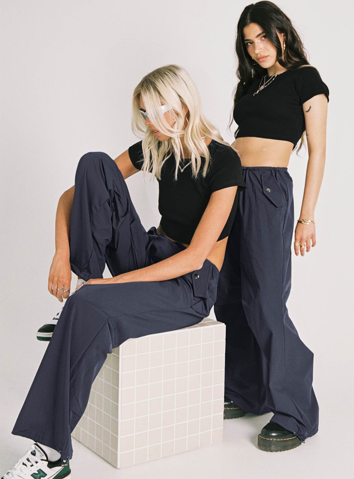 Snow Parachute Pants Slate Petite - Image 6