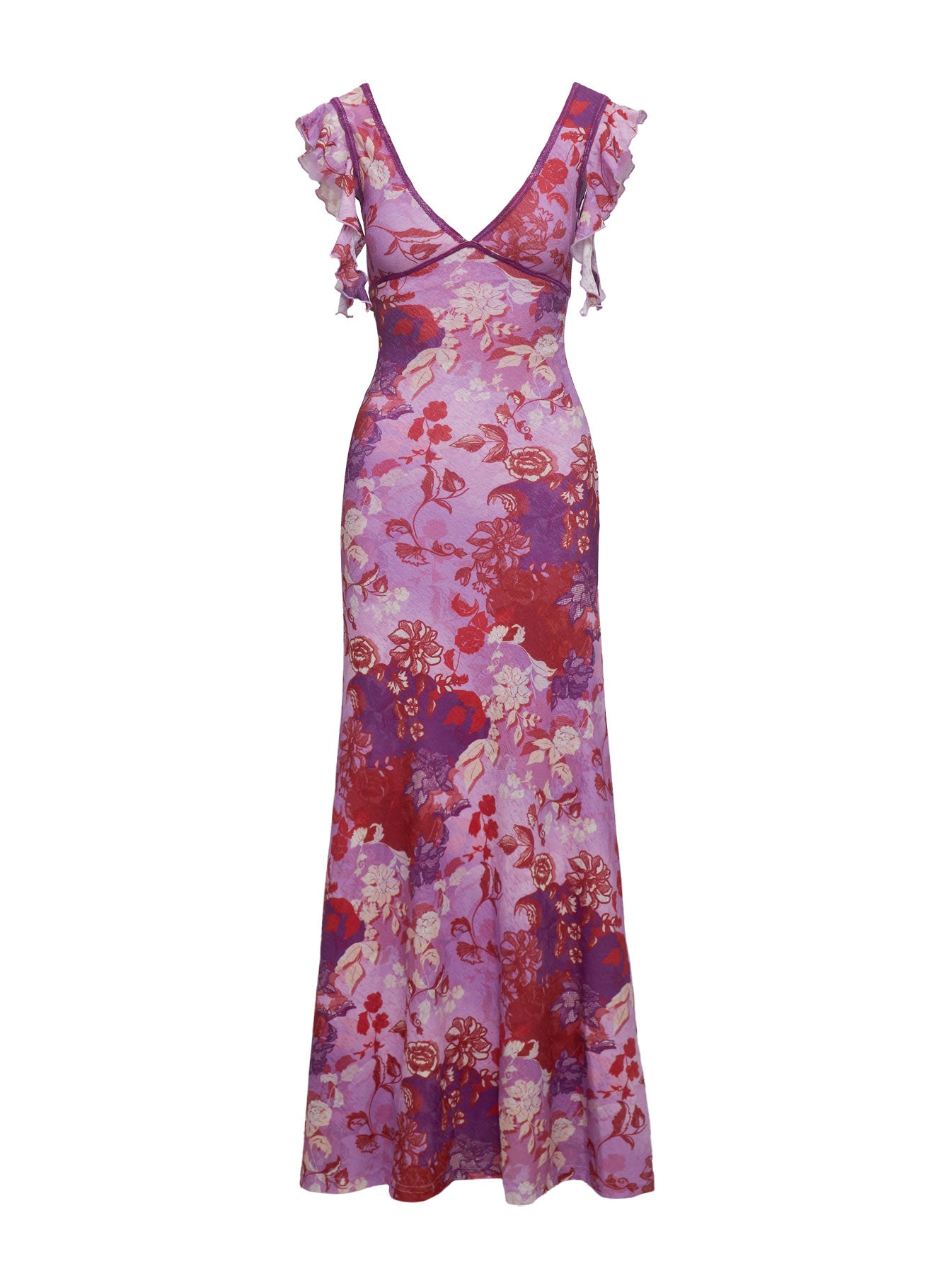 Soleila Maxi Dress Purple Multi Petite - Image 6