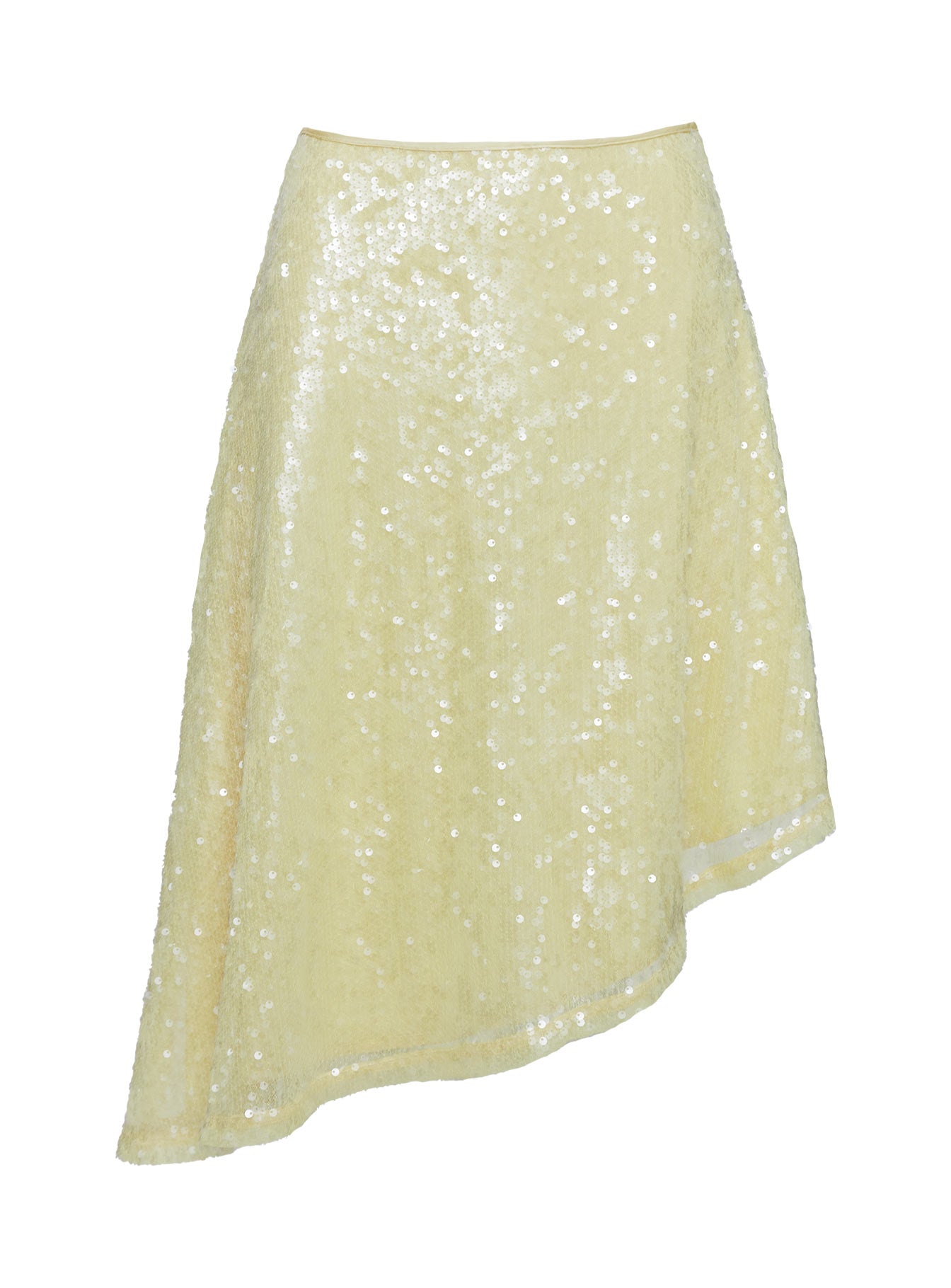Sun Salutations Asymmetrical Midi Skirt Yellow - Image 6