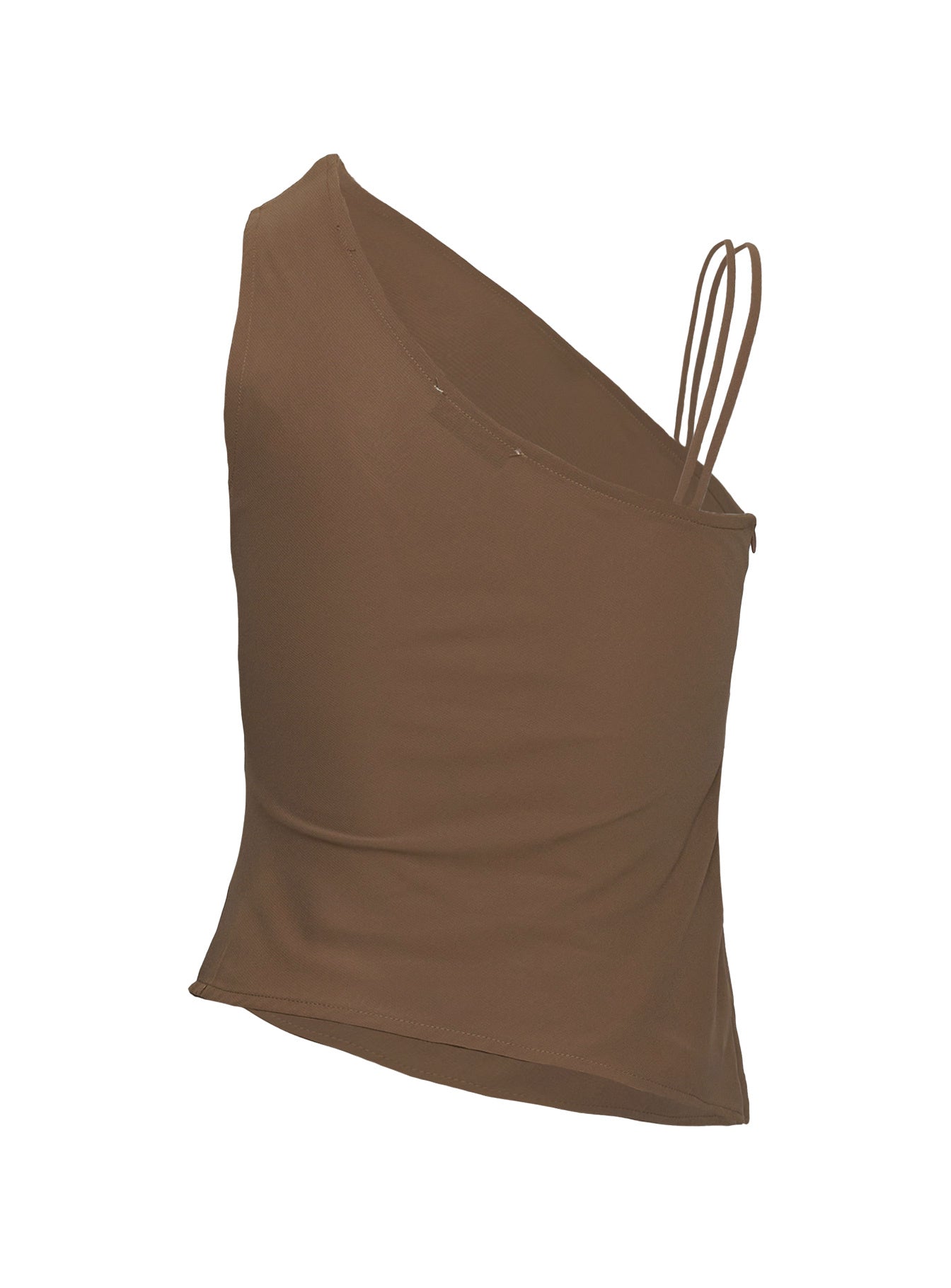 Smash Hit One Shoulder Top Brown - Image 6