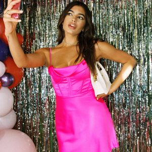 Spotlight Mini Dress Pink