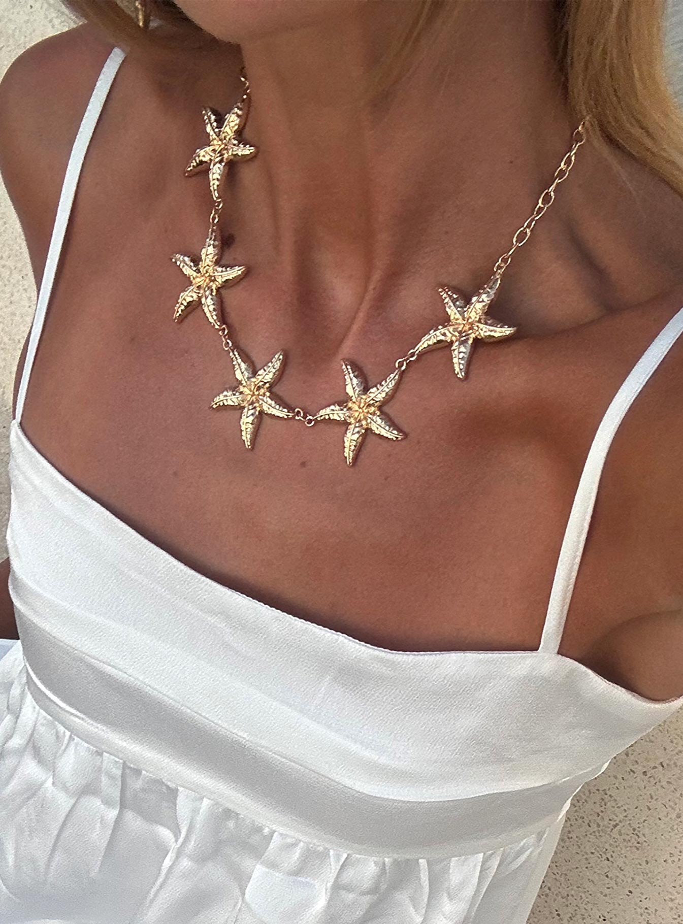 Starfish Necklace Gold - Image 6