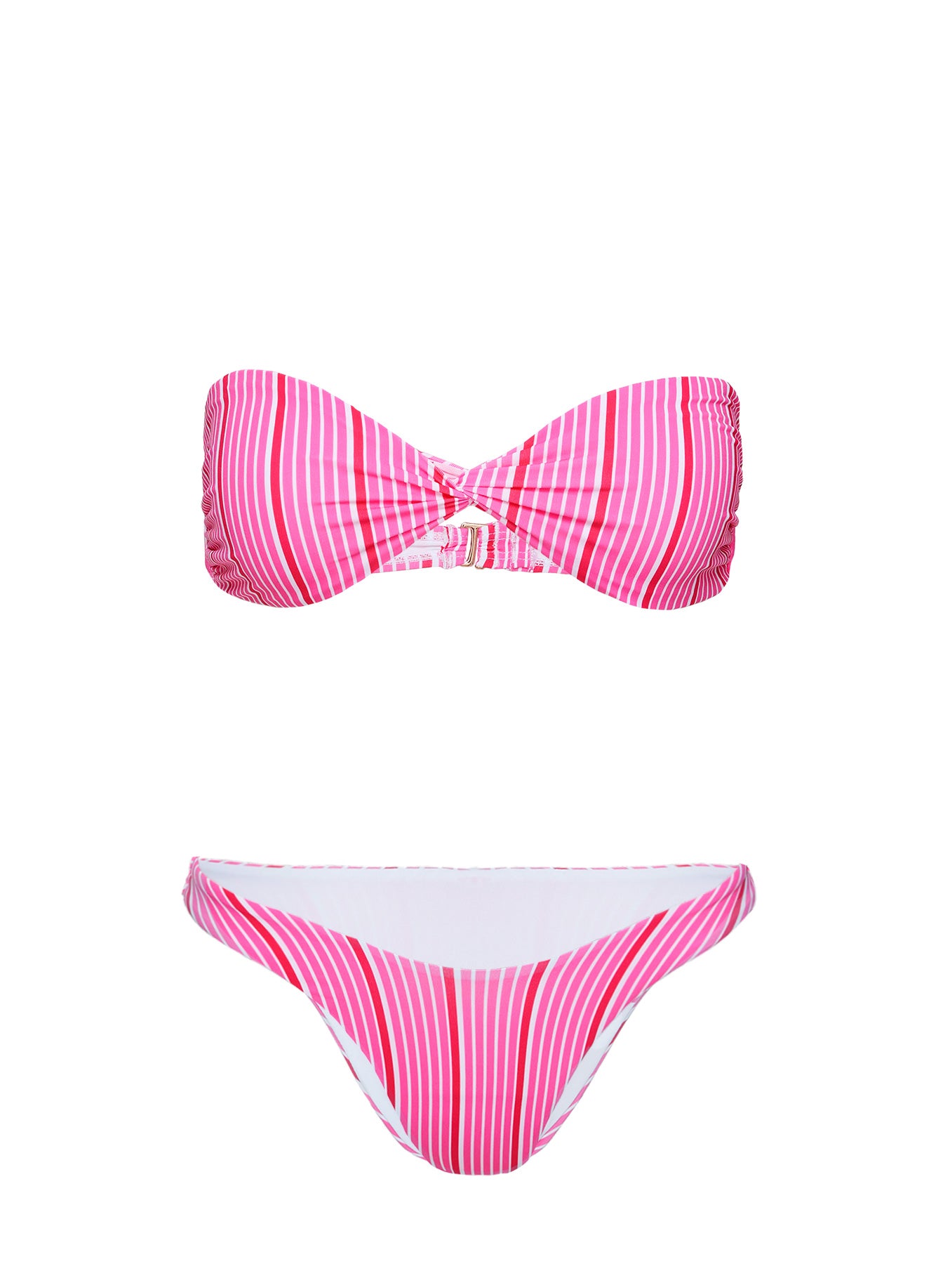Nevaeh Bikini Bottoms Pink Stripe - Image 5
