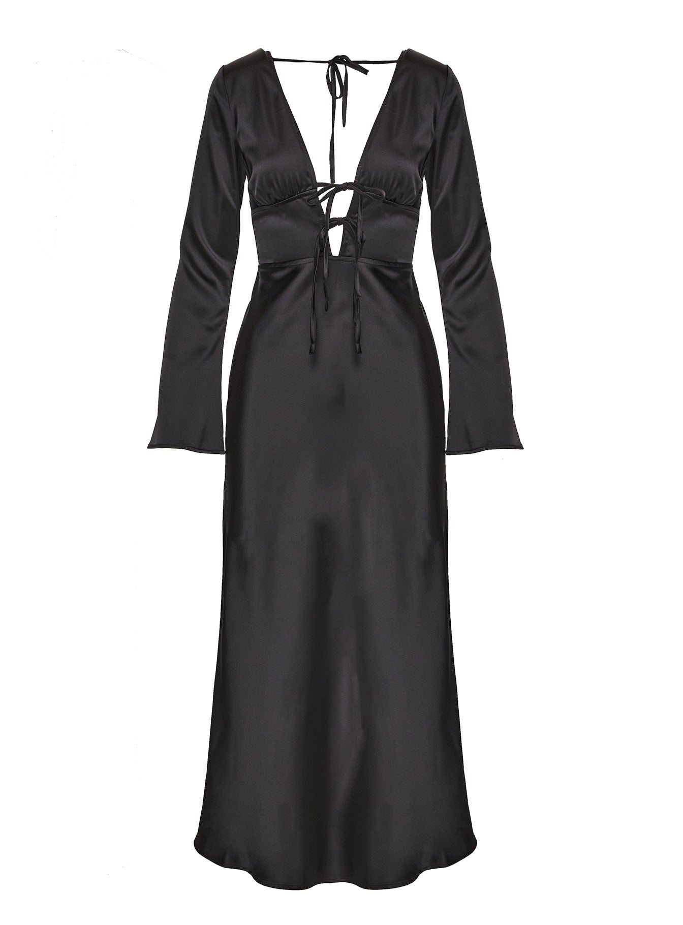Tashey Bias Cut Maxi Dress Black - Image 5