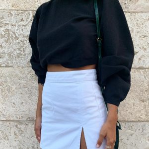 The Thorpe Cropped Sweatshirt Black