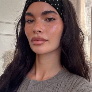 The Juney Headband Black Polka