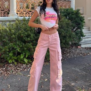 The Ragged Priest Brat Jeans Pink