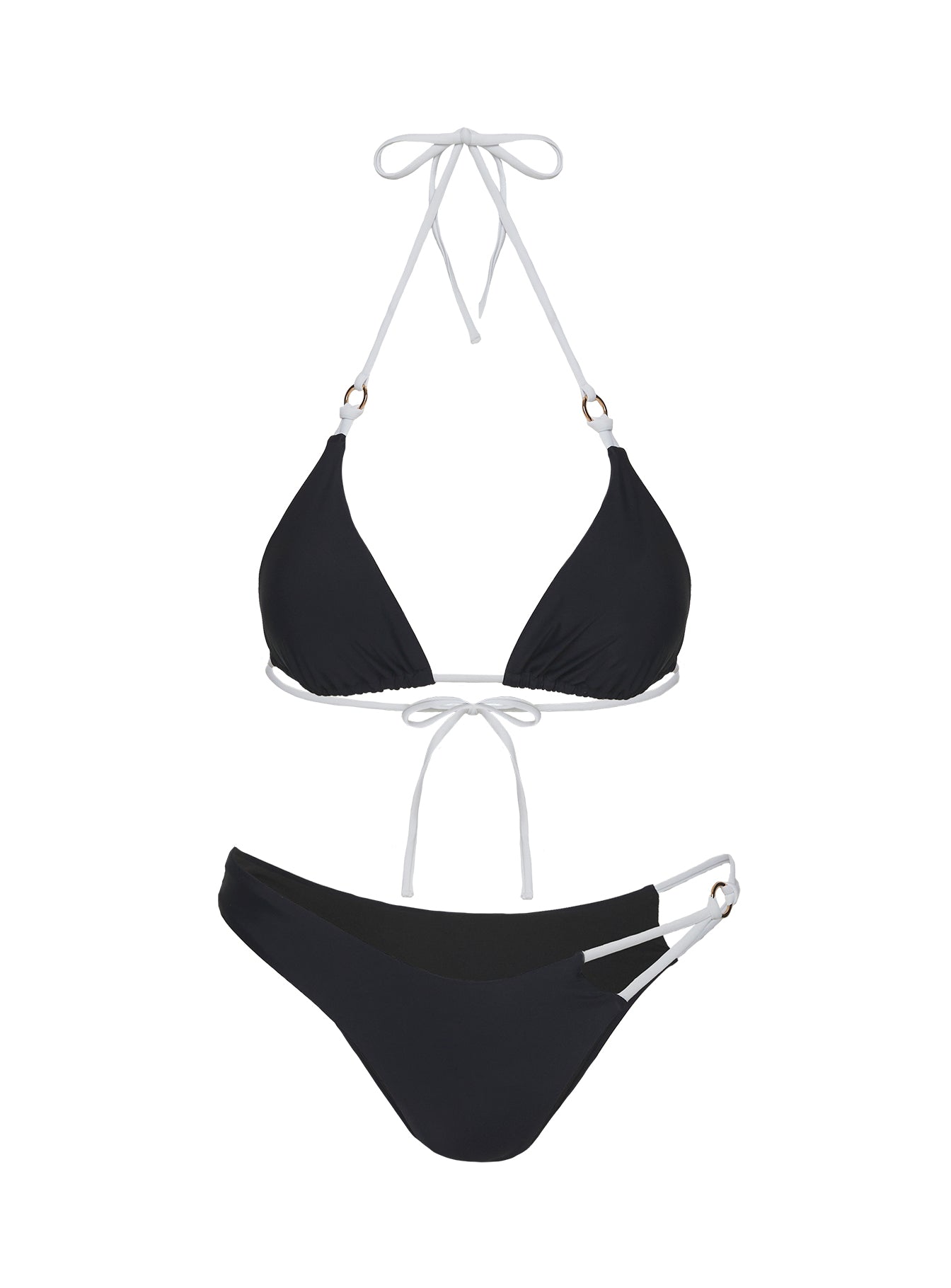 Vickie Triangle Bikini Top Black - Image 5