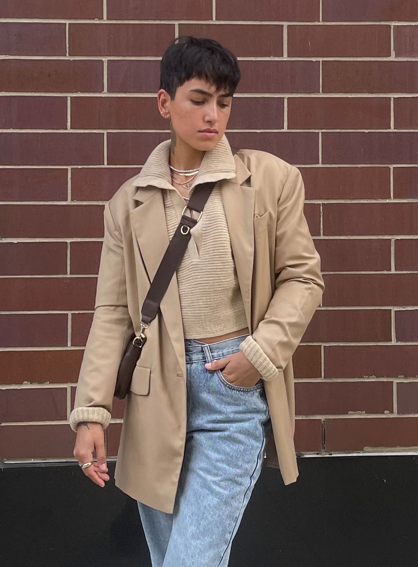 Welcome To The Jungle Blazer Beige - Image 20