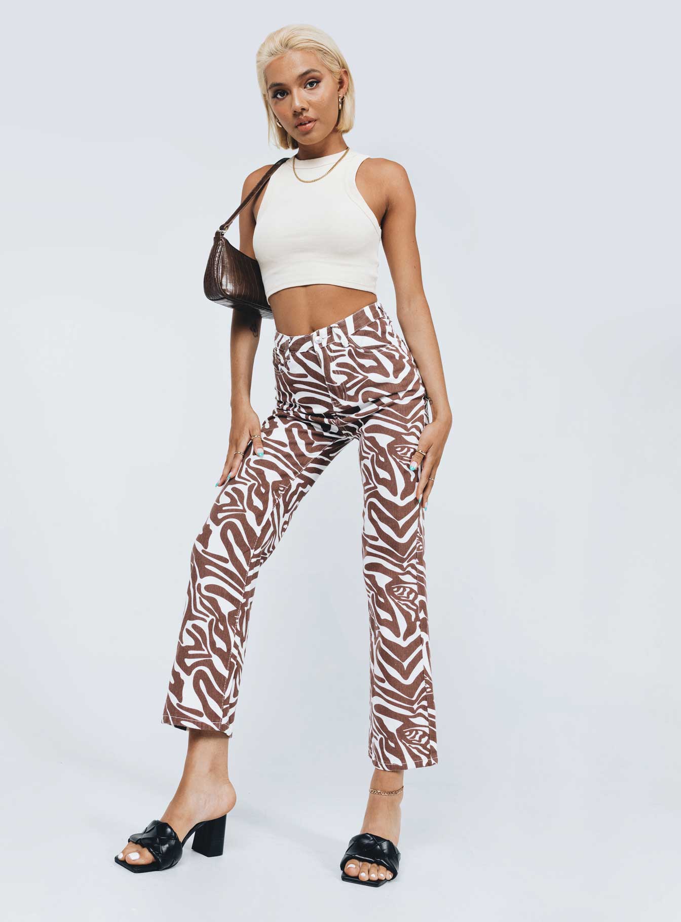 Wyoming Straight Leg Denim Jeans Zebra - Image 6