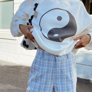 Yin Yang Sweatshirt White