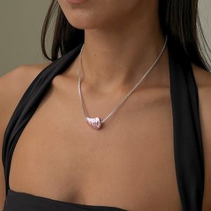 Living Large Pendant Necklace Pink