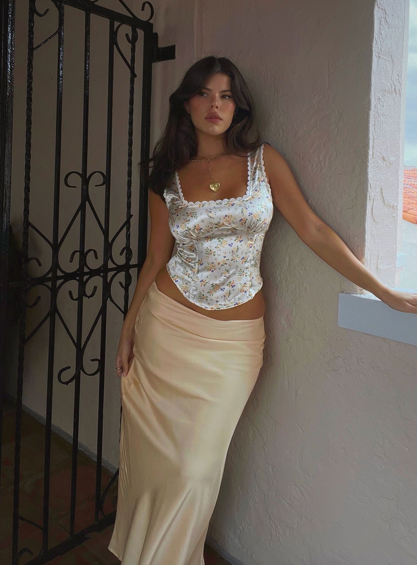 Berlin Satin Top White - Image 7