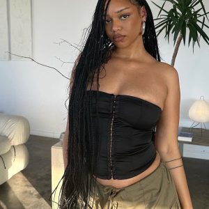 Bateson Strapless Corset Black