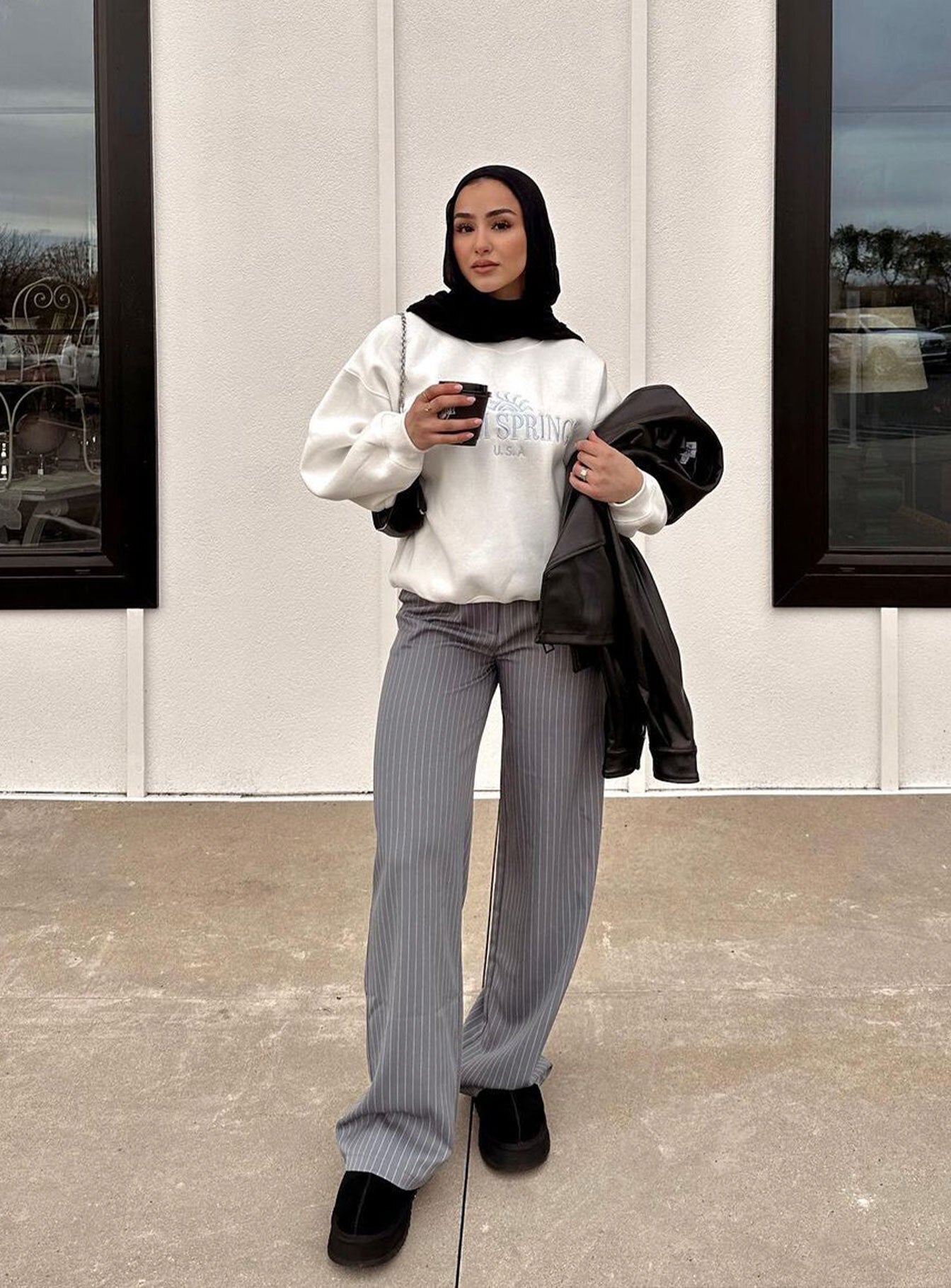 Archer Pants Pinstripe Grey Petite - Image 7