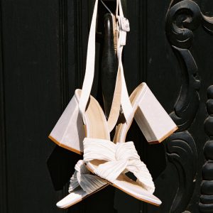 Calista Heels Ivory Satin