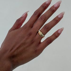 Something Sweet Stacked Ring Gold