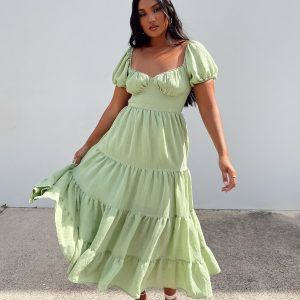 Danny Midi Dress Green