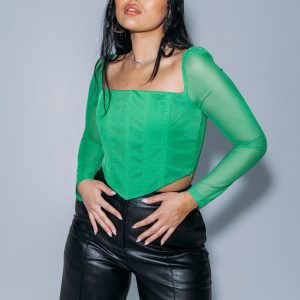 Beverly Long Sleeve Top Green