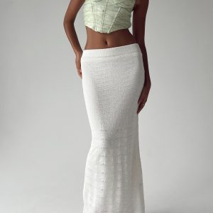 Edin Maxi Skirt White