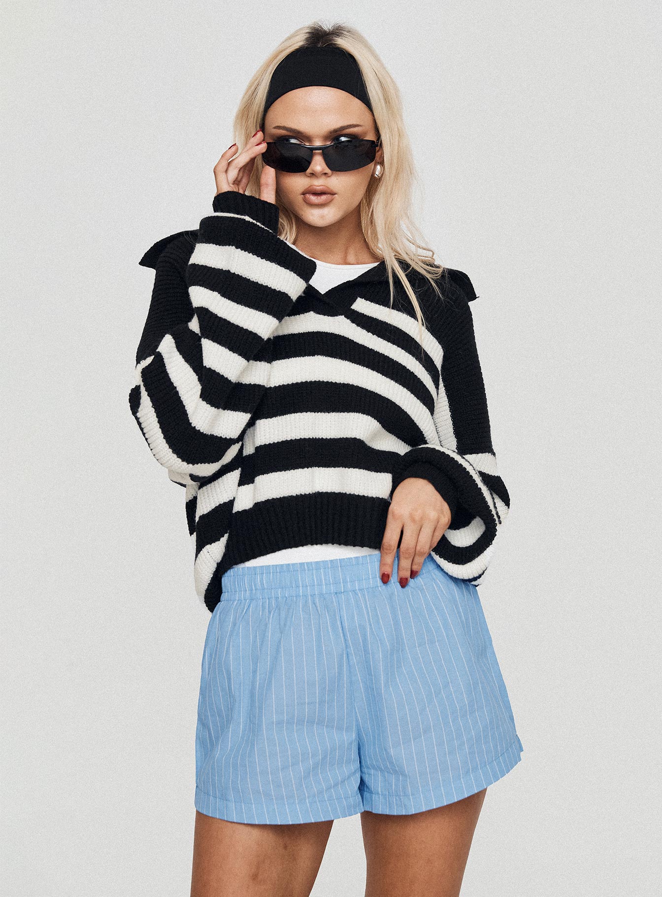 Maxxy Boxer Shorts Blue Stripe - Image 3