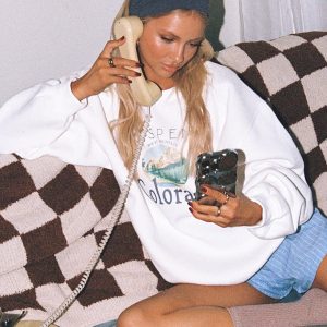 Colorado Oversized Crewneck Sweatshirt White