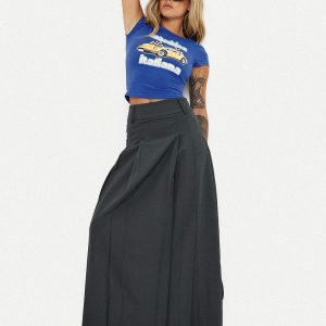 Boss Girl Maxi Skirt Slate