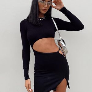 Thalia Mini Dress Black