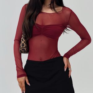 Duet Bodysuit Burgundy