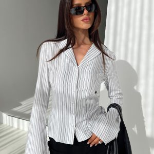 Myers Stripe Top White