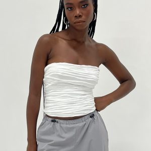 Cecile Strapless Top White