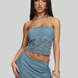 Leina Set Blue Paisley