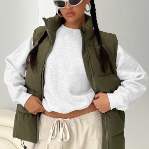 Edison Puffer Vest Olive
