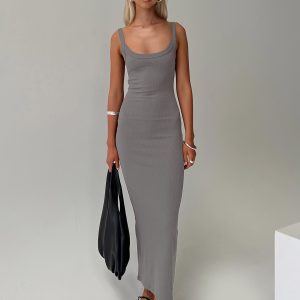 Montwood Maxi Dress Charcoal