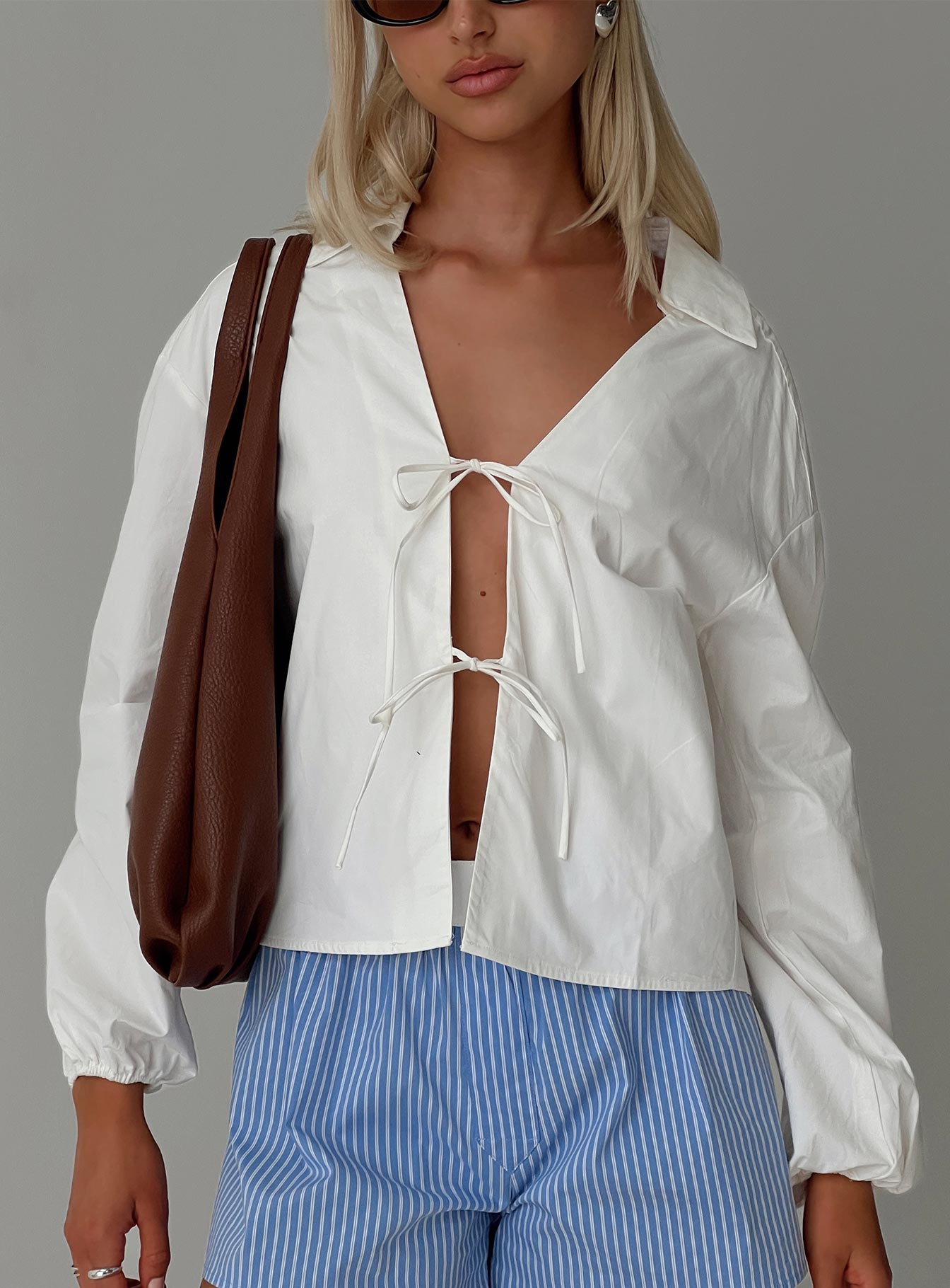 Rinon Long Sleeve Top White - Image 9