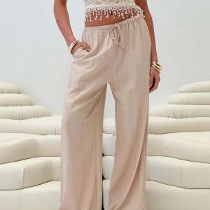 Ogilvie Linen Blend Pants Beige