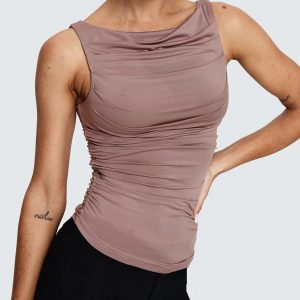 Kind To Another Ruched Top Mauve