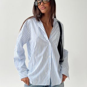 Laverne Stripe Shirt Blue / White