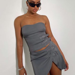 Ewan Mini Skirt Grey