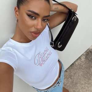 Bisou Top White / Pink