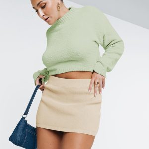 Lorentz Mini Skirt Beige